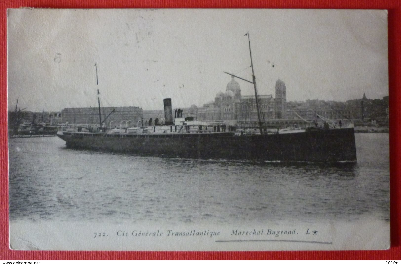 FRENCH  STEAMER SS. MARECHAL BUGEAUD , LE PAQUEBOT - Paquebots