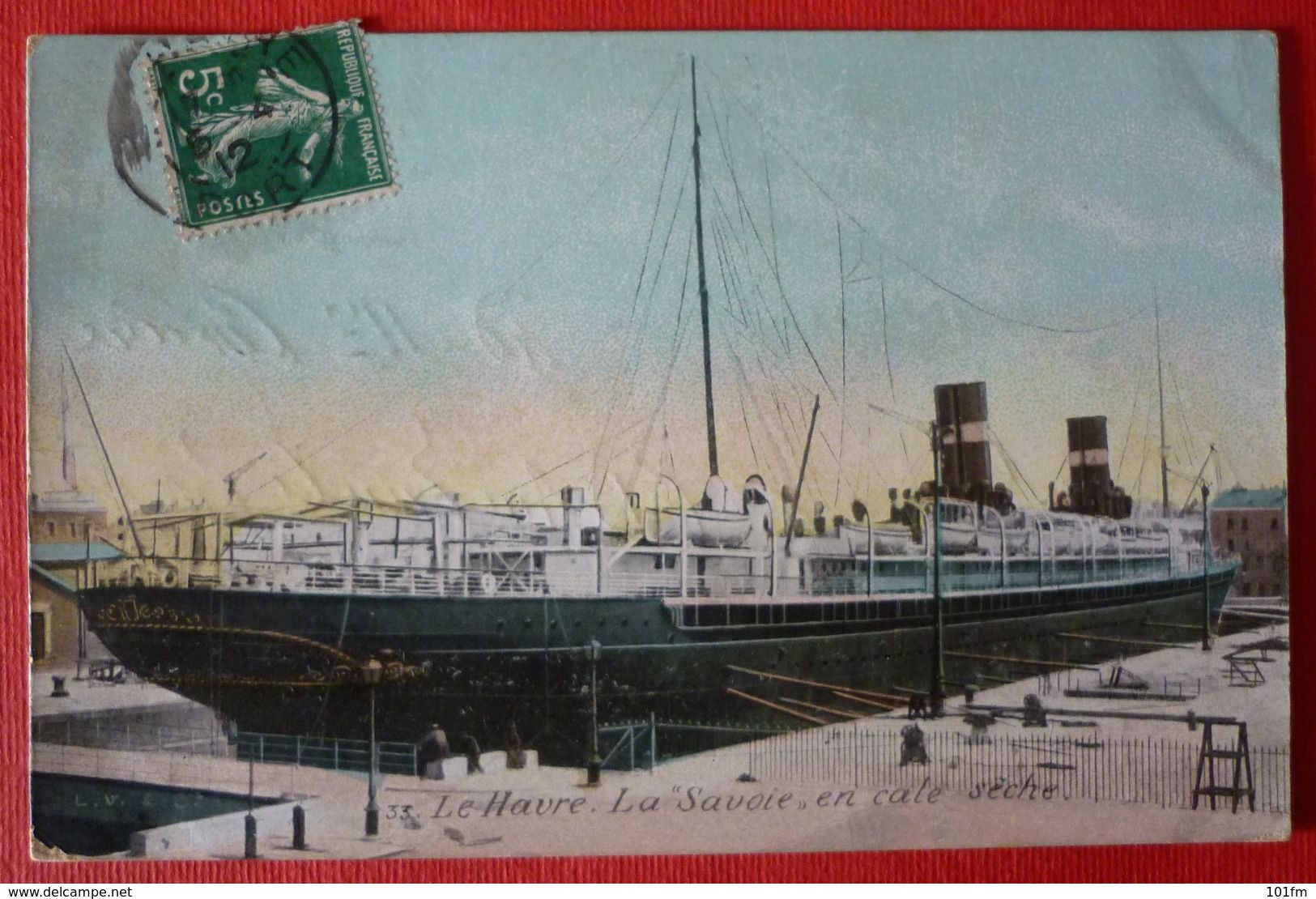 LE HAVRE , FRENCH  STEAMER SS. SAVOIE , LE PAQUEBOT - Steamers