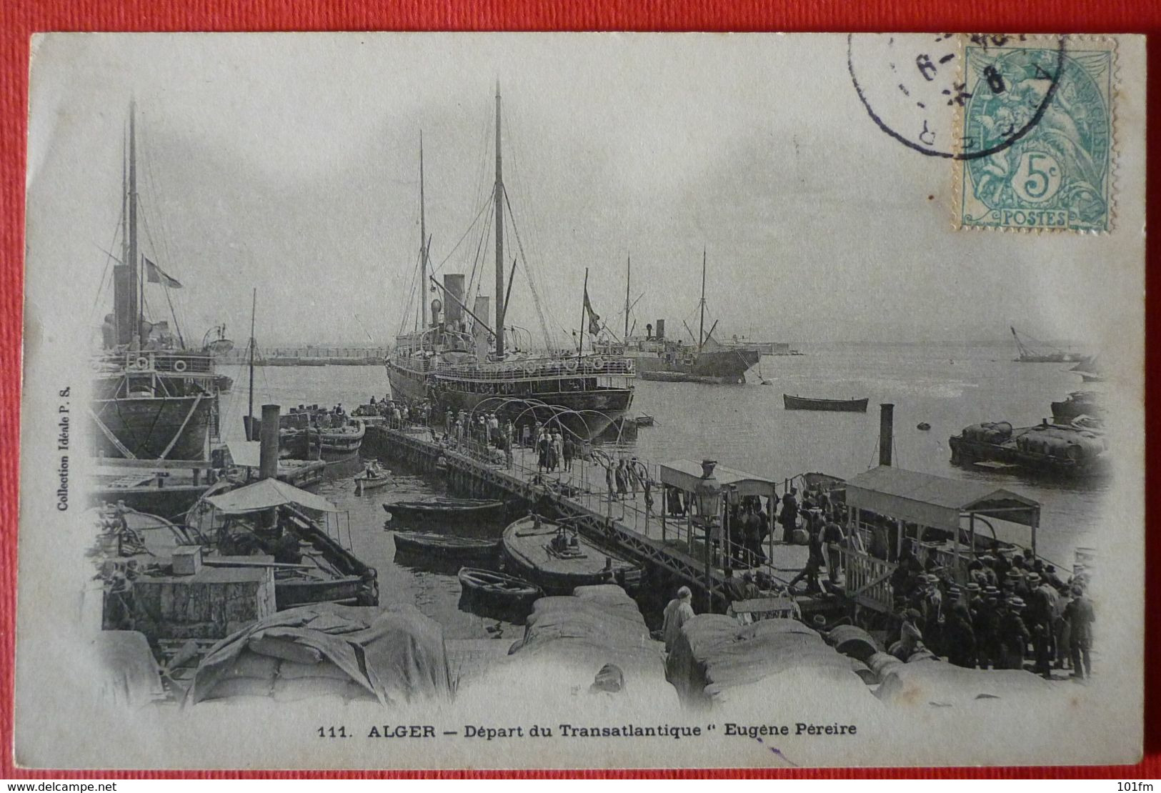 ALGER , FRENCH  STEAMER SS. EUGENE PEREIRE , LE PAQUEBOT - Steamers