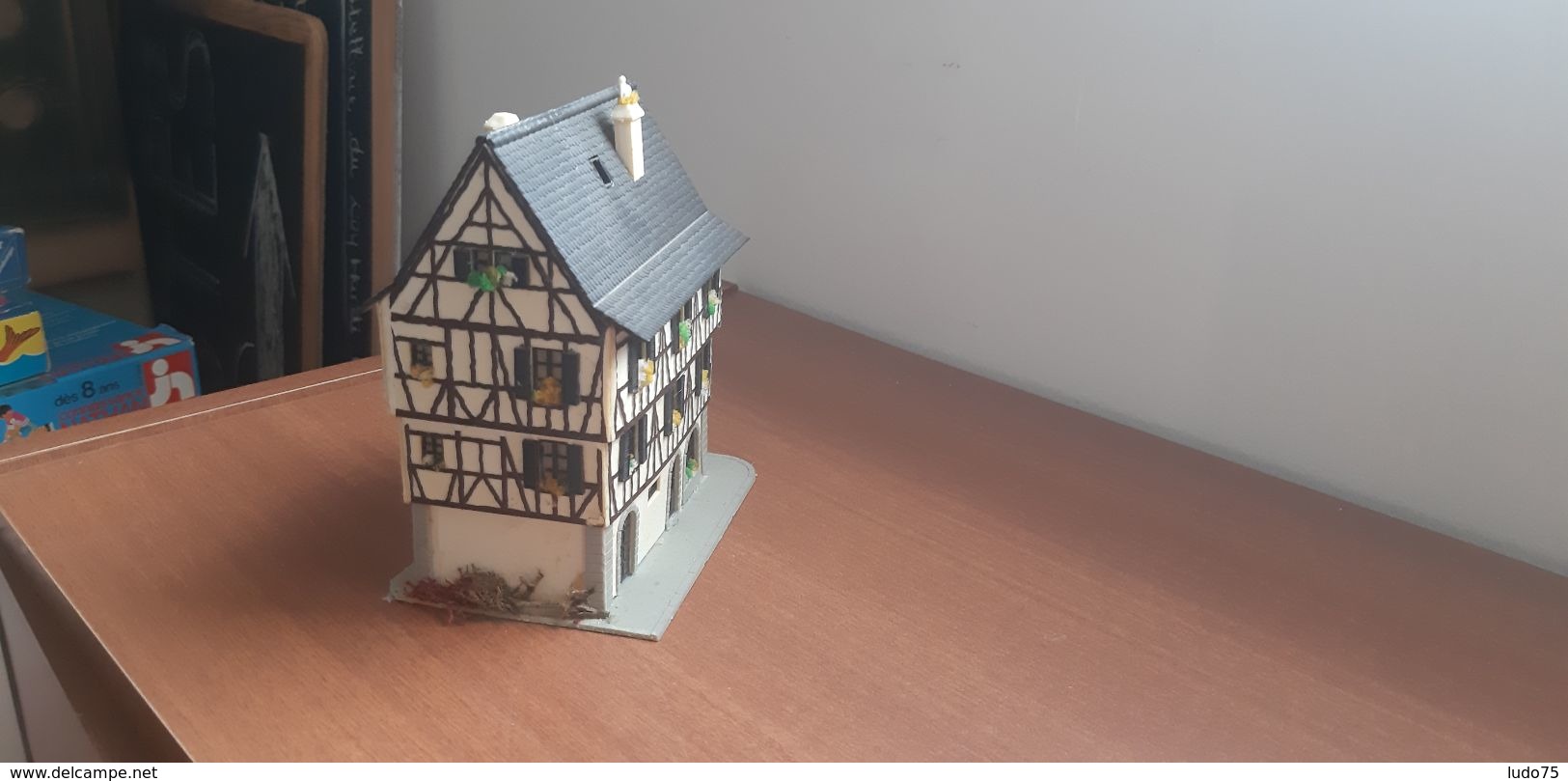 Maquette Jouef 1994 Echelle HO 1:87 Maison Alsacienne Colombage Decor Diorama - Buildings