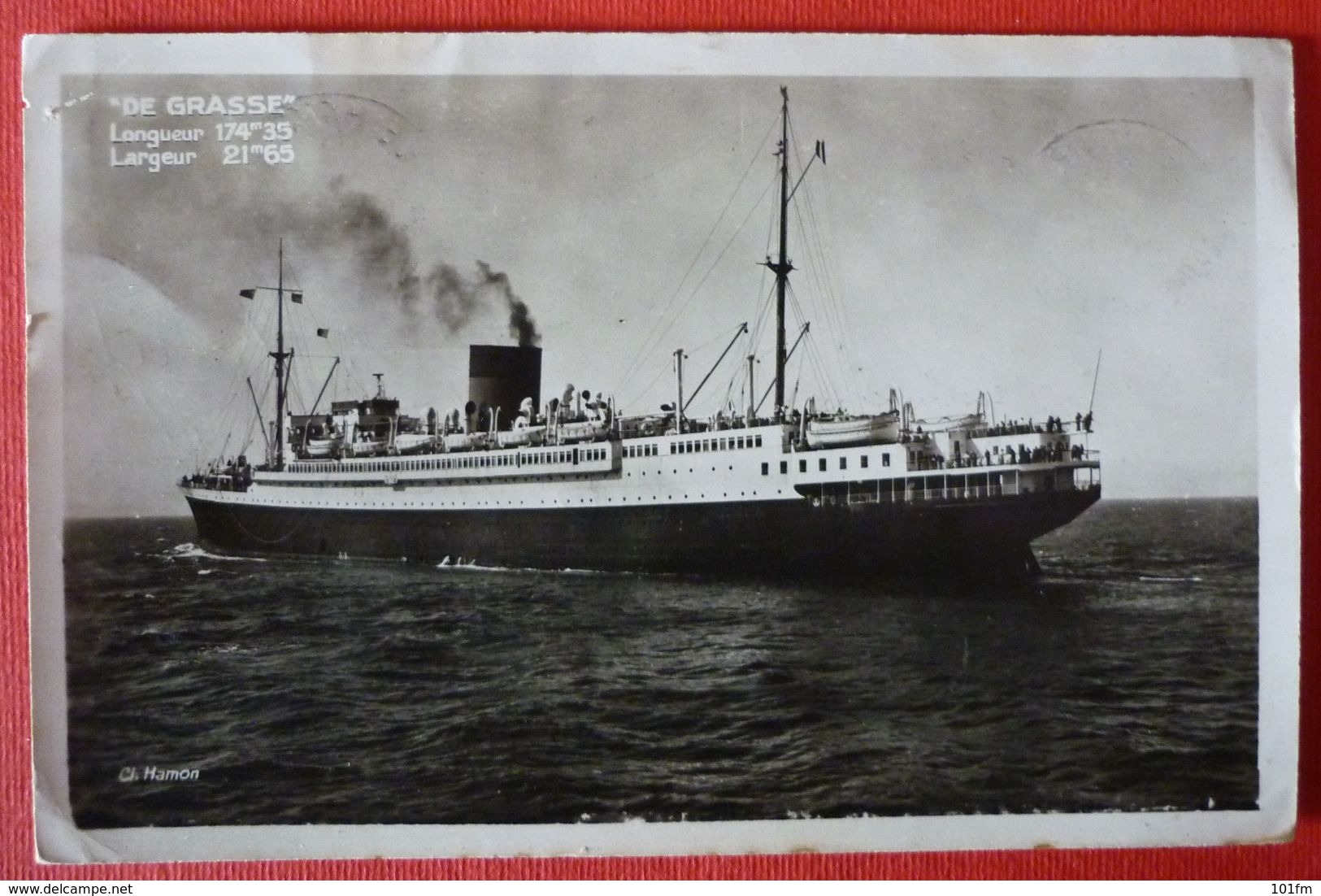 FRENCH  STEAMER SS. DE GRASSE , LE PAQUEBOT FRENCH LINE - Paquebots