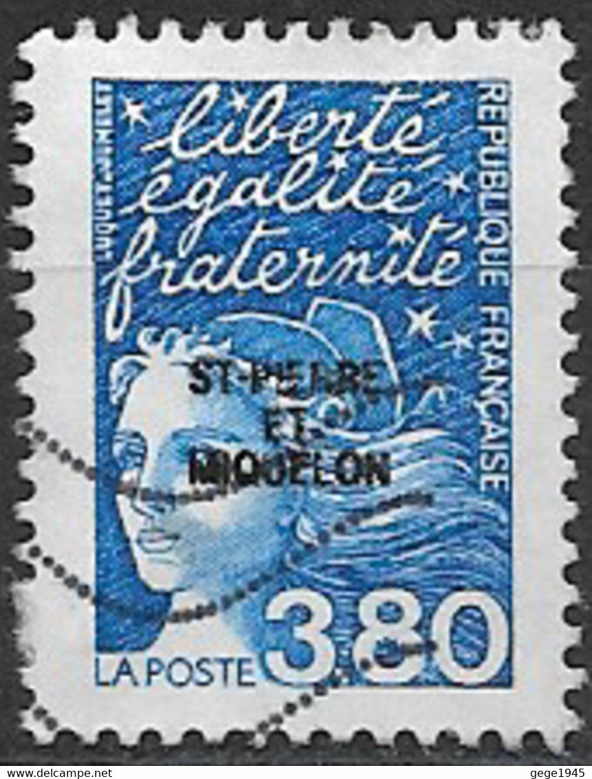 St Pierre Et Miquelon Oblitérés 1997  N° 652 Marianne De Luquet Ou Du 14 Juillet à 3,80 Francs - Gebruikt