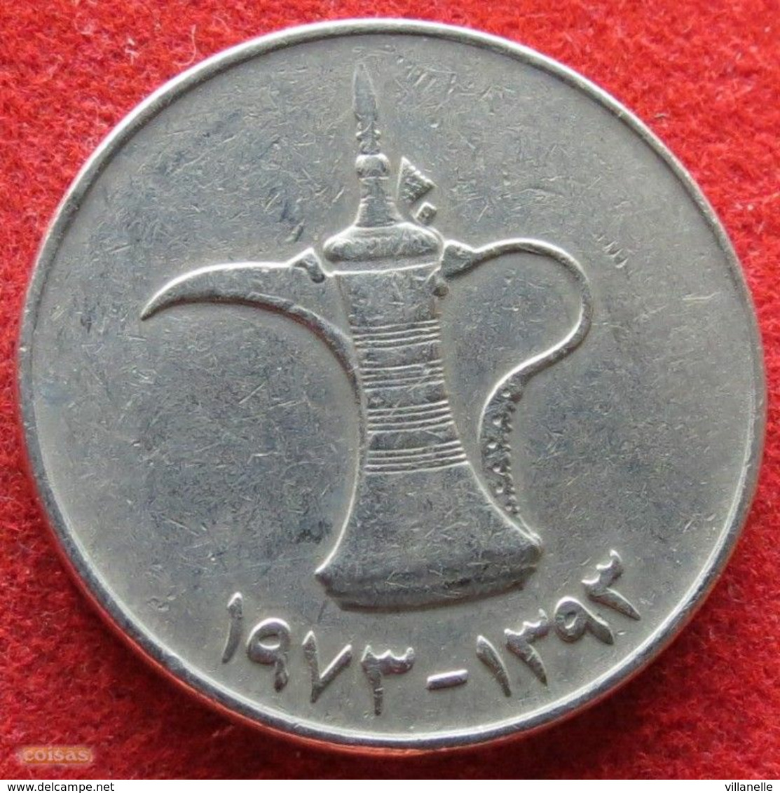 United Arab Emirates 1 Dirham 1973 UAE Emirados Emiratos Árabes Unidos - Emirati Arabi