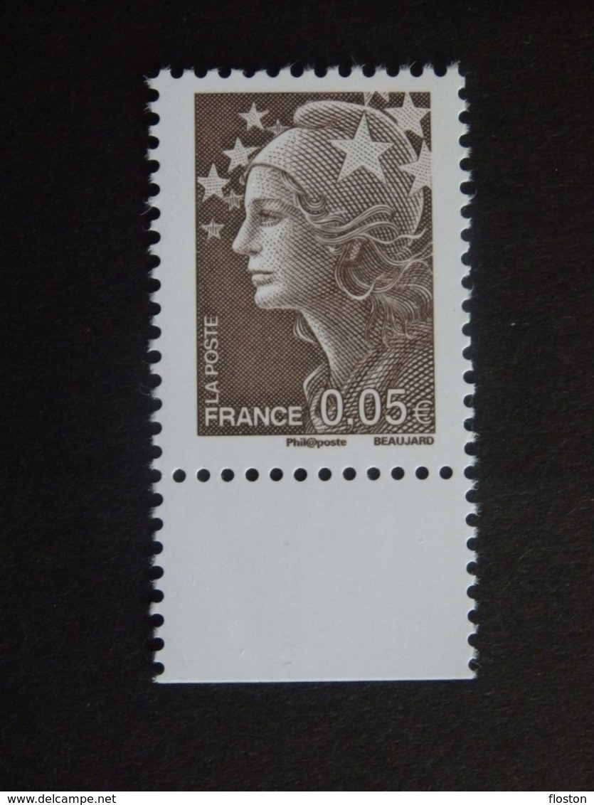 N°4227a - LUXE** - 0€05 - Marianne De Beaujard - Sans Phosphore - Bord De Feuille - Unused Stamps