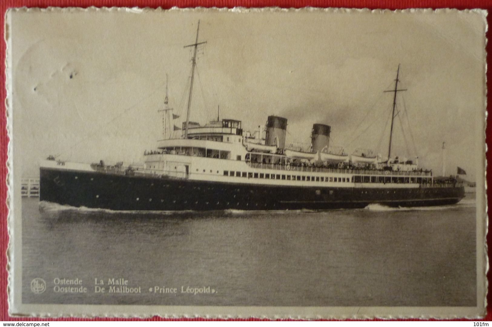 OOSTENDE , STEAMER PRINCE LEOPOLD , BELGIE - Paquebots