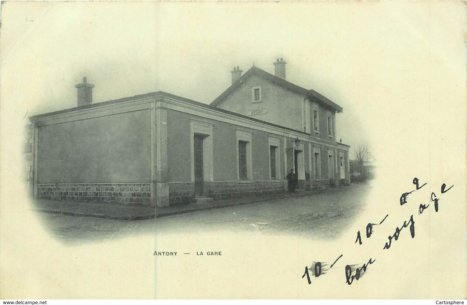 CPA 92 Hauts De Seine Antony La Gare Précurseur 1902 - Façade - Extérieur - Antony