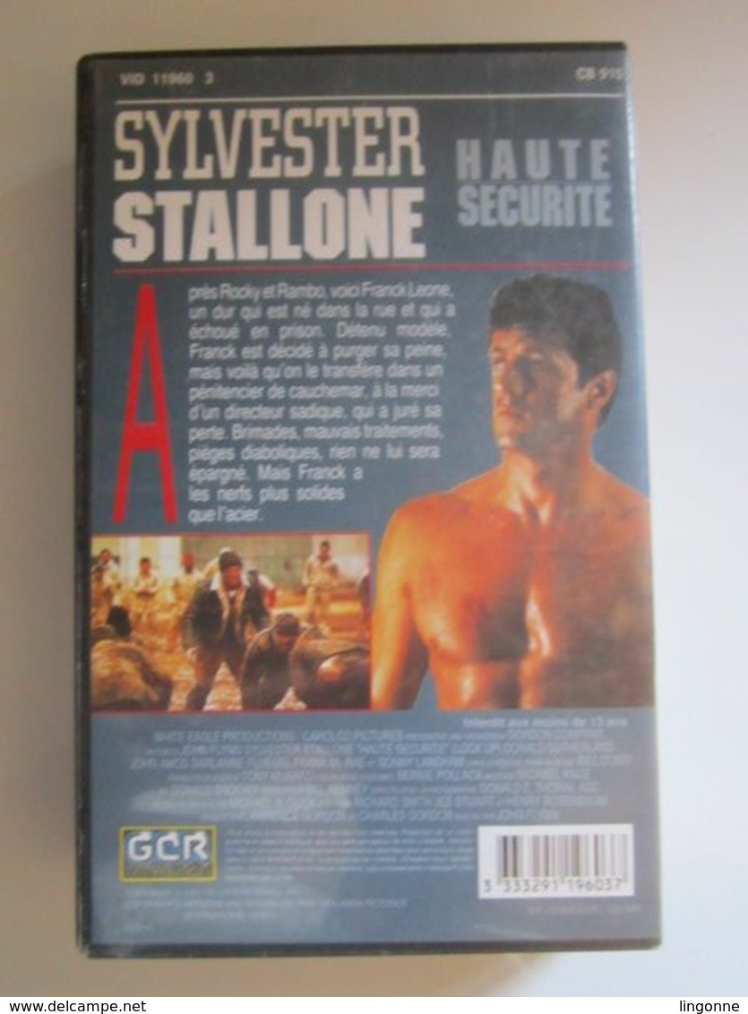 CASSETTE VIDEO VHS Sylvester Stallone Haute-sécurité - Action, Aventure