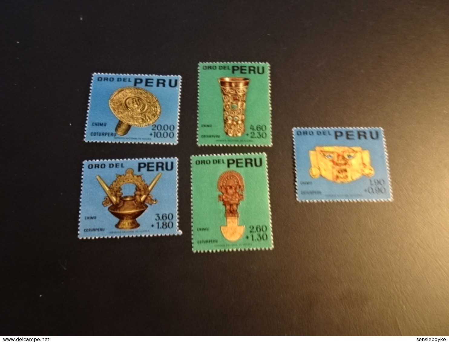 K33621 -set  MNH Peru 1966 - SC. B1-5 - Chimu Culture - Perù