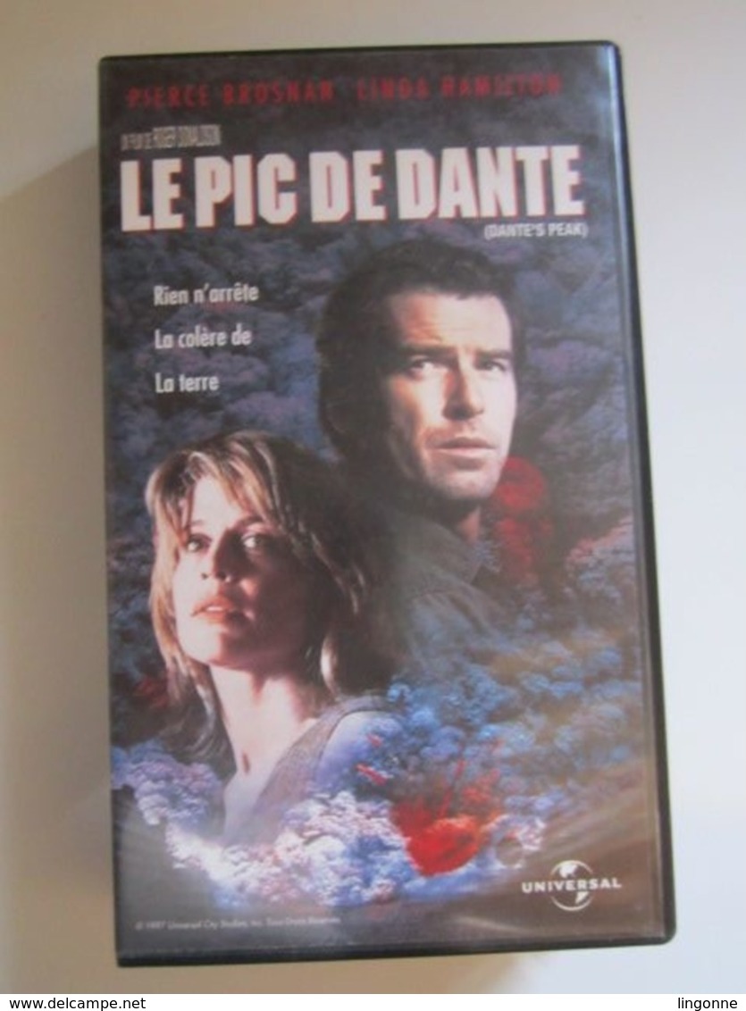 CASSETTE VIDEO VHS LE PIC DE DANTE (Pierce Brosnan-Linda Hamilton) - Action, Aventure