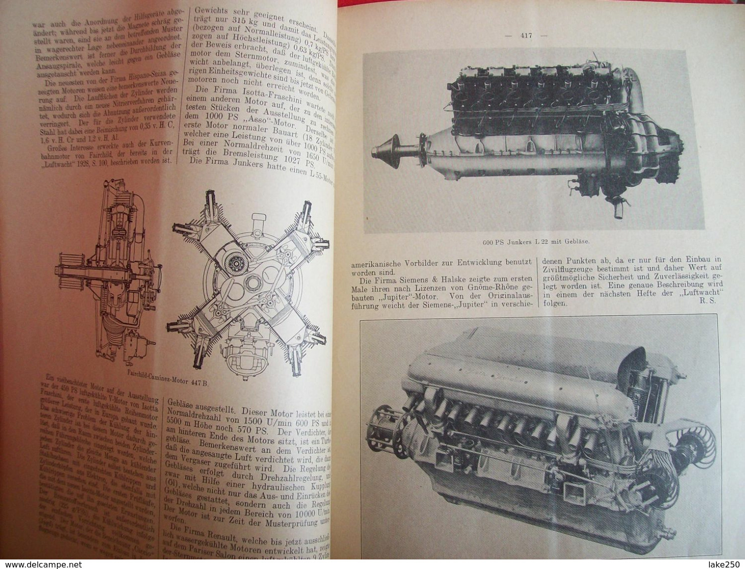 DIE LUFTWACHT AUGUST 1928 - Cars & Transportation