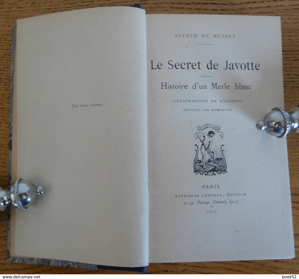 LE SECRET DE JAVOTTE - HISTOIRE D'UN MERLE BLANC De Alfred De MUSSET (1907) - 1901-1940