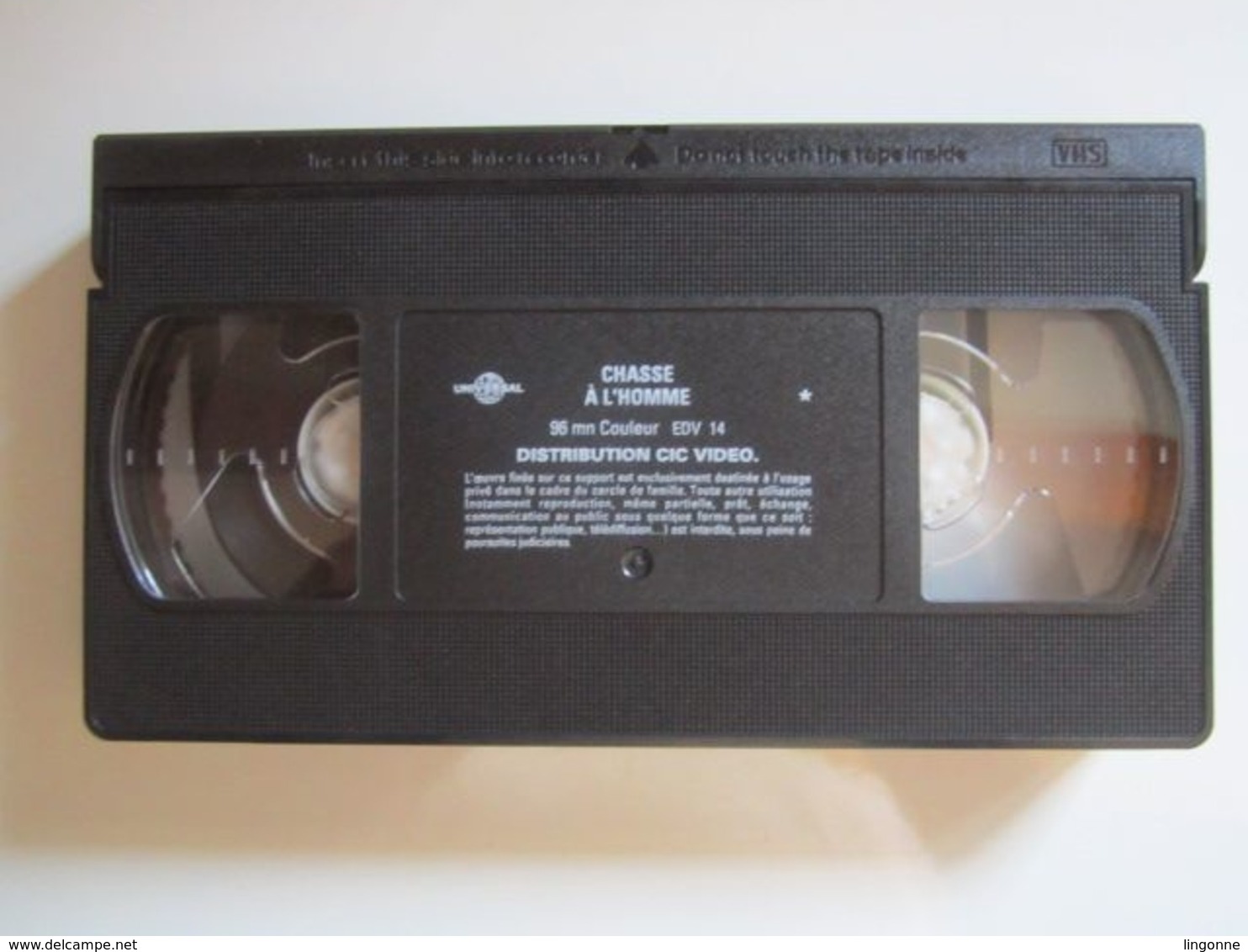 CASSETTE VIDEO VHS ORIGINAL CHASSE A L'HOMME VAN DAMNE - JAQUETTE De TELE K7 - Action, Adventure