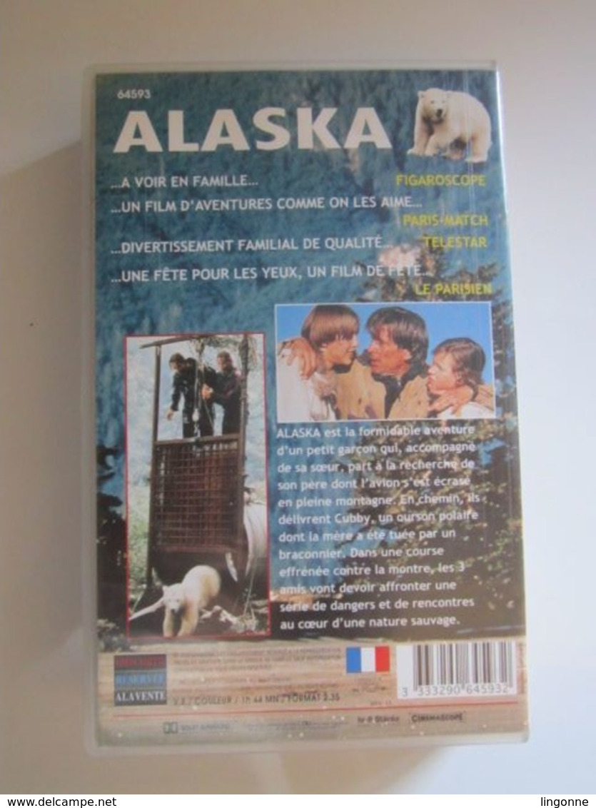 CASSETTE VIDEO VHS ALASKA QUE L'AVENTURE COMMENCE ! - Action, Adventure