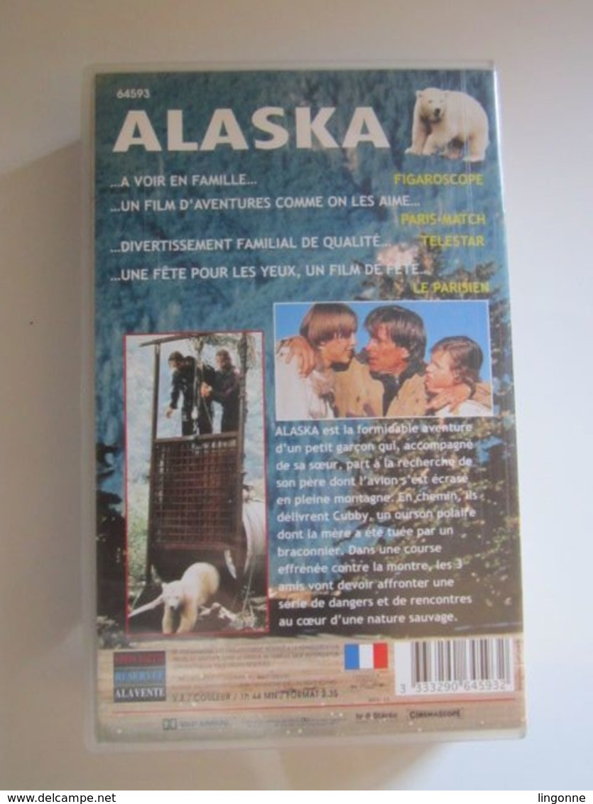 CASSETTE VIDEO VHS ALASKA QUE L'AVENTURE COMMENCE ! - Action, Aventure