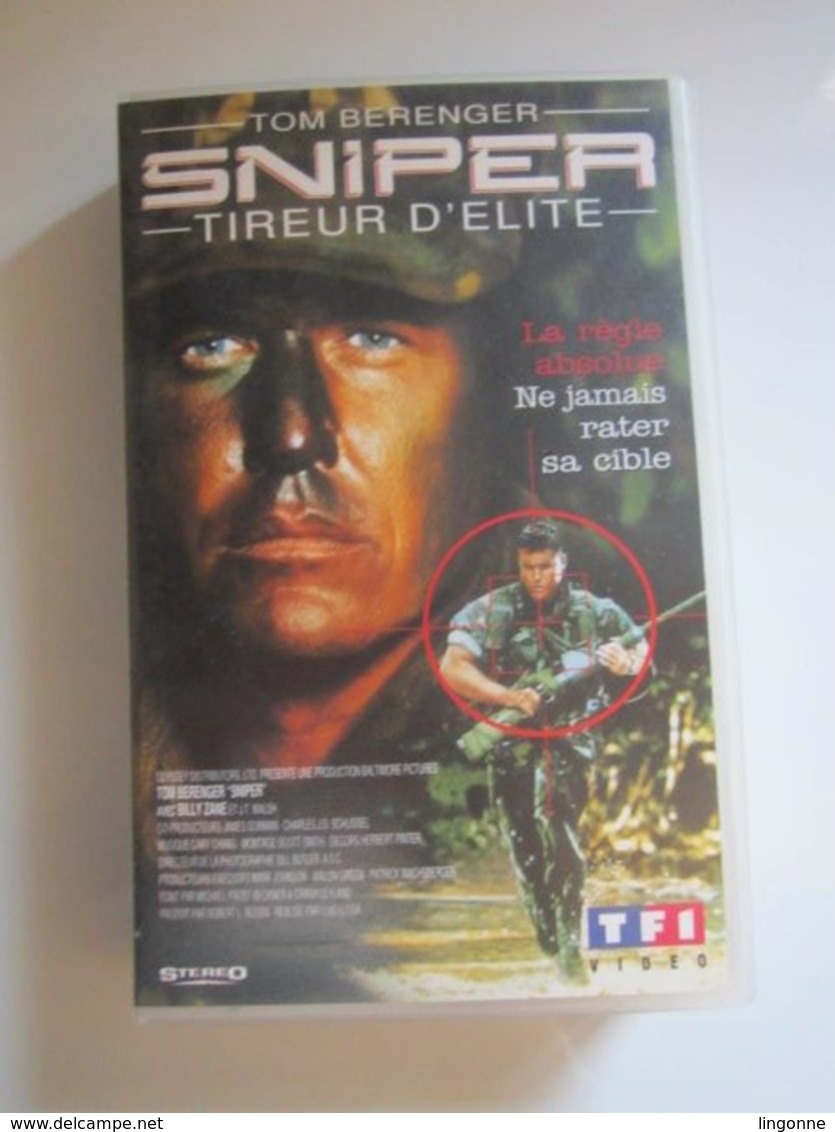 CASSETTE VIDEO VHS SNIPER TIREUR D’ÉLITE - Tom Berenger - Action, Aventure