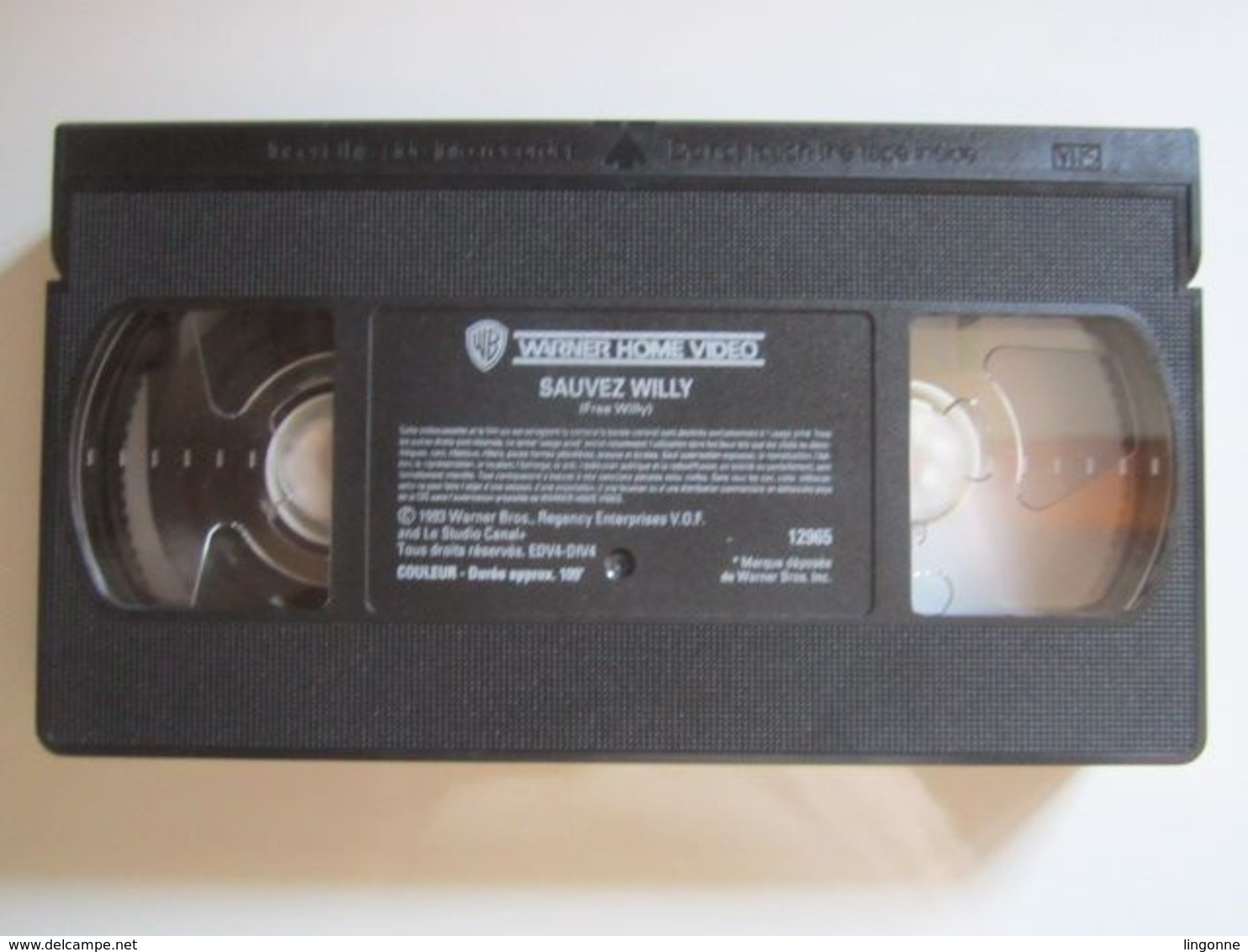 CASSETTE VIDEO VHS ORIGINAL SAUVEZ WILLY - JAQUETTE De TELE K7 - Action, Aventure