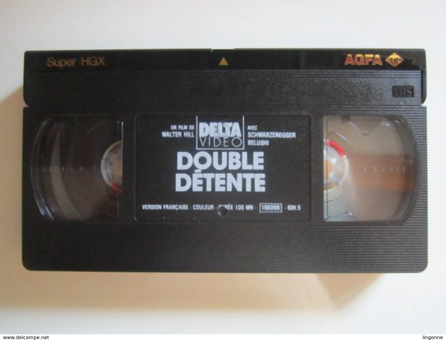 CASSETTE VIDEO VHS ORIGINAL DOUBLE DETENTE BELUSHI SCHWARZENEGGER - JAQUETTE De TELE K7 - Action, Aventure