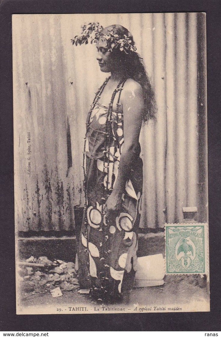 CPA Tahiti Océanie Océania Polynésie Femme Women Timbré Non Circulé - Tahiti