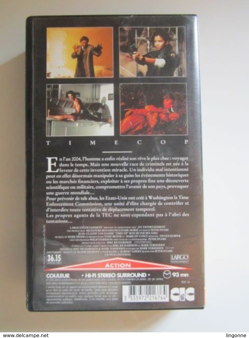 CASSETTE VIDEO VHS TIMECOP VAN DAMME - Acción, Aventura