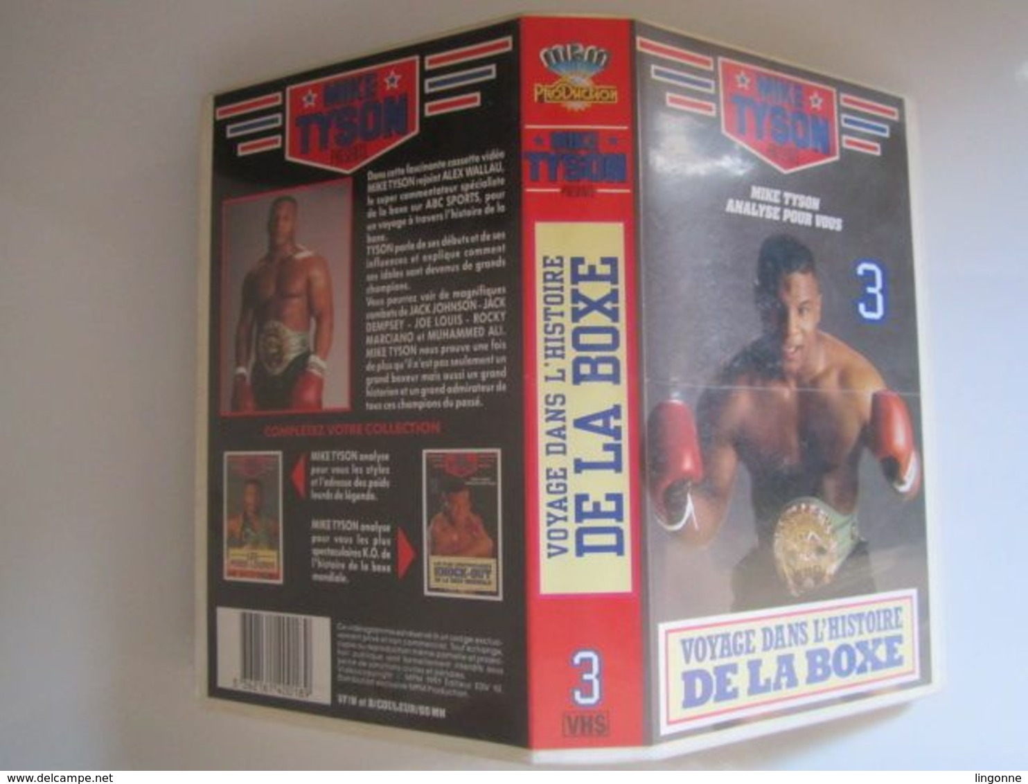 CASSETTE VIDEO VHS MIKE TYSON ANALYSE POUR VOUS VOYAGE DANS L'HISTOIRE DE LA BOXE - Sport