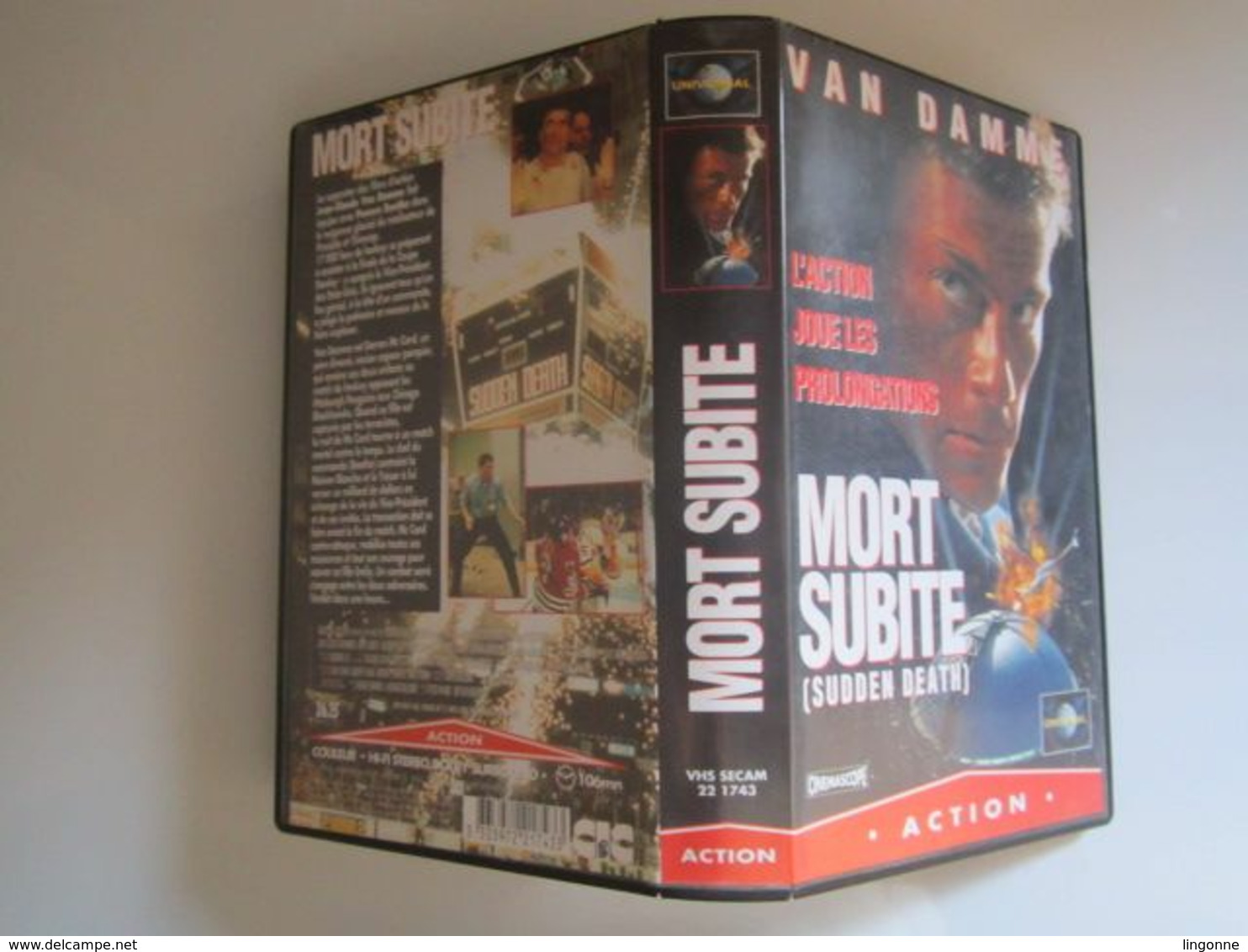 CASSETTE VIDEO VHS Van Damme – Mort Subite (Sudden Death) - Action, Aventure