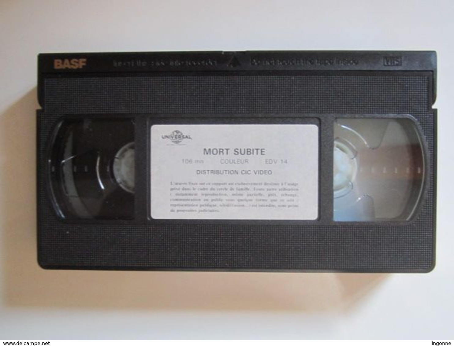 CASSETTE VIDEO VHS Van Damme – Mort Subite (Sudden Death) - Action & Abenteuer