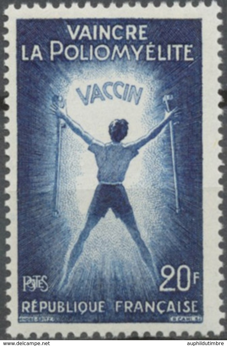Pour Vaincre La Poliomyélite. 20f. Bleu Foncé. Neuf Luxe ** Y1224 - Unused Stamps