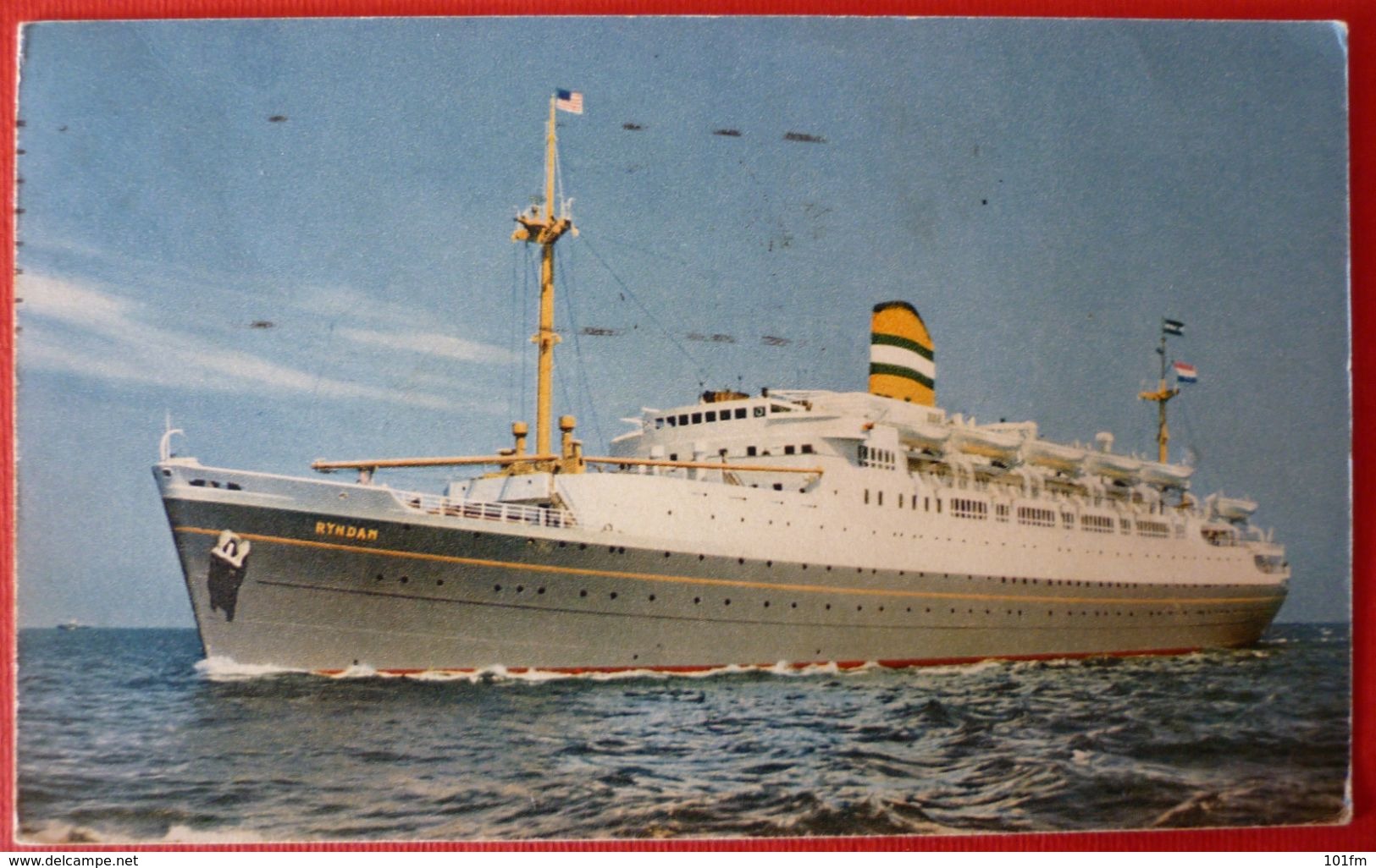 HOLLAND - AMERICA LINE , S.S. RYNDAM - Paquebots