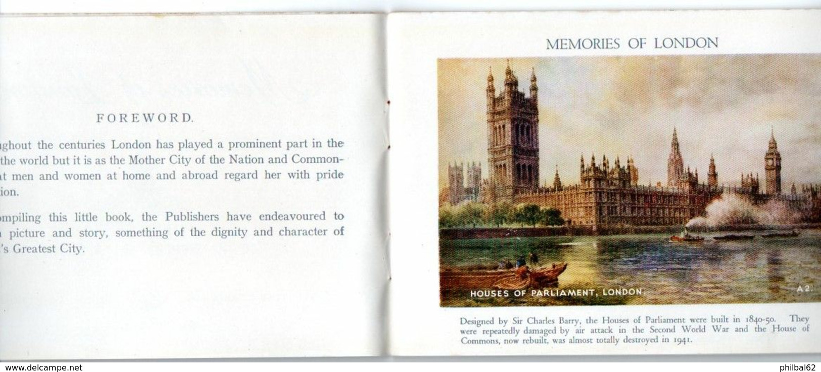 Livret : London Festival Of Britain Souvenir. Memories Of London, A Picture Souvenir Of The World's Greatest City. - Europe