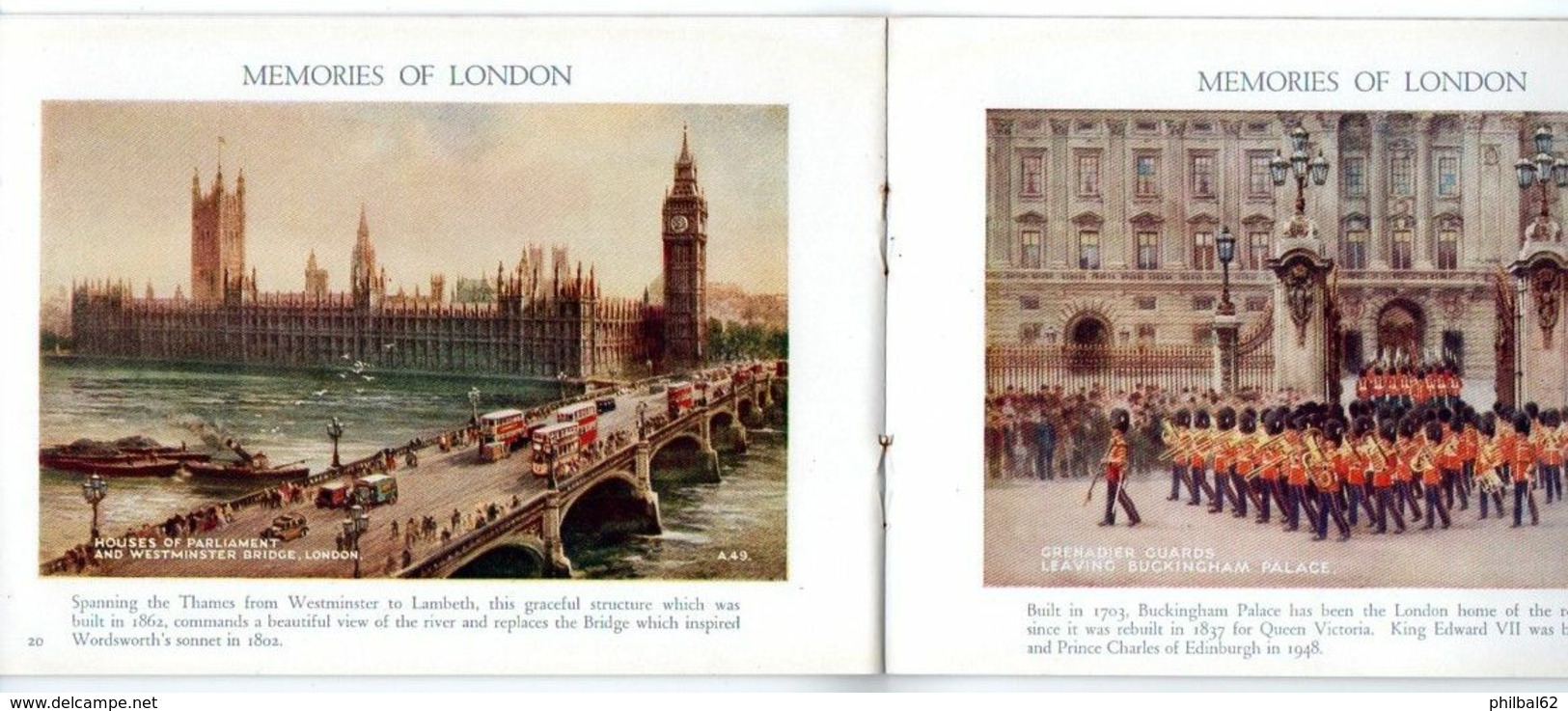 Livret : London festival of Britain Souvenir. Memories of London, a picture souvenir of the world's greatest city.