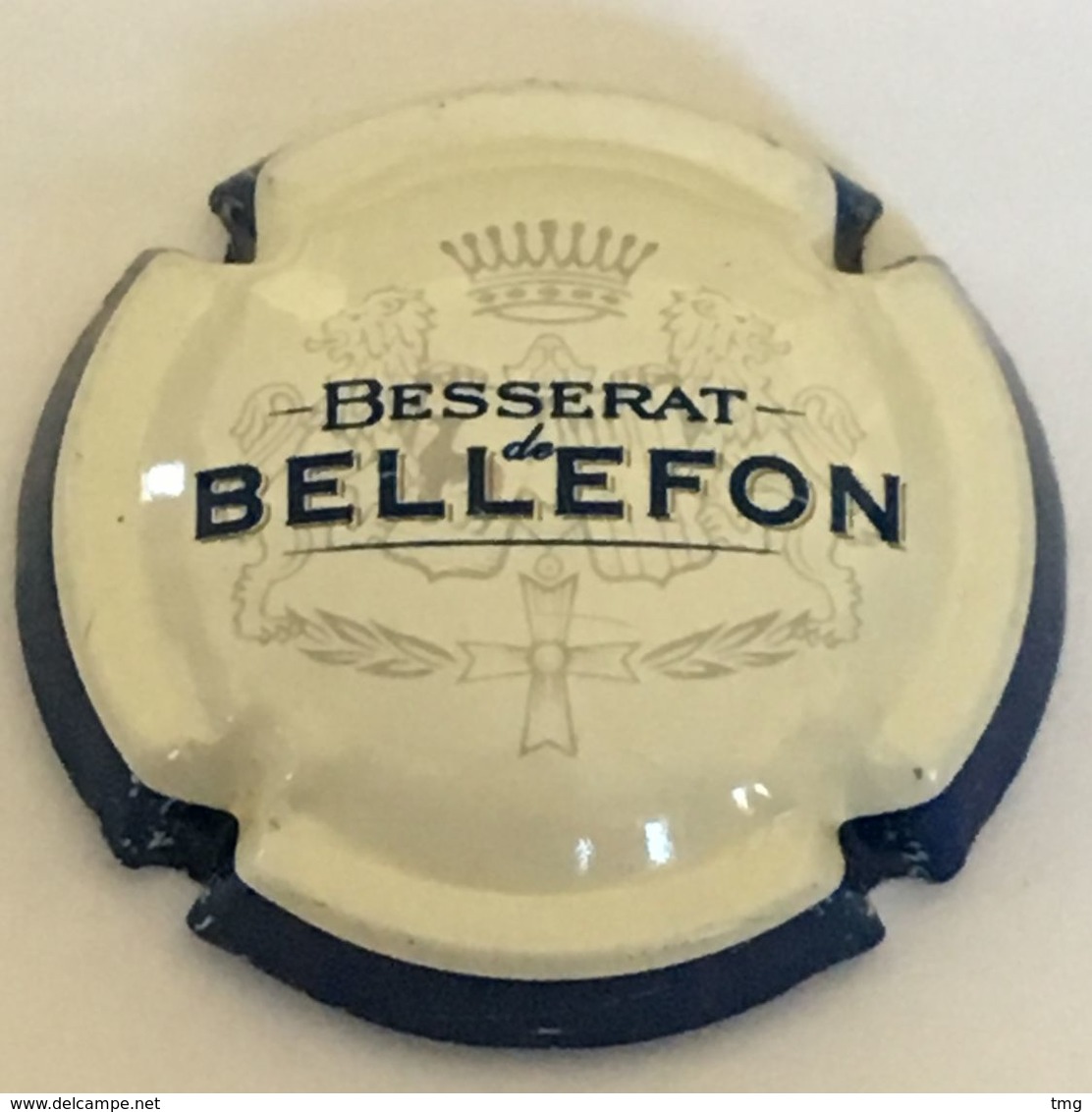 17 - Besserat De Bellefon Crème (contour Bleu Foncé) Besserat Petit (côte 3 Euros) - Besserat De Bellefon