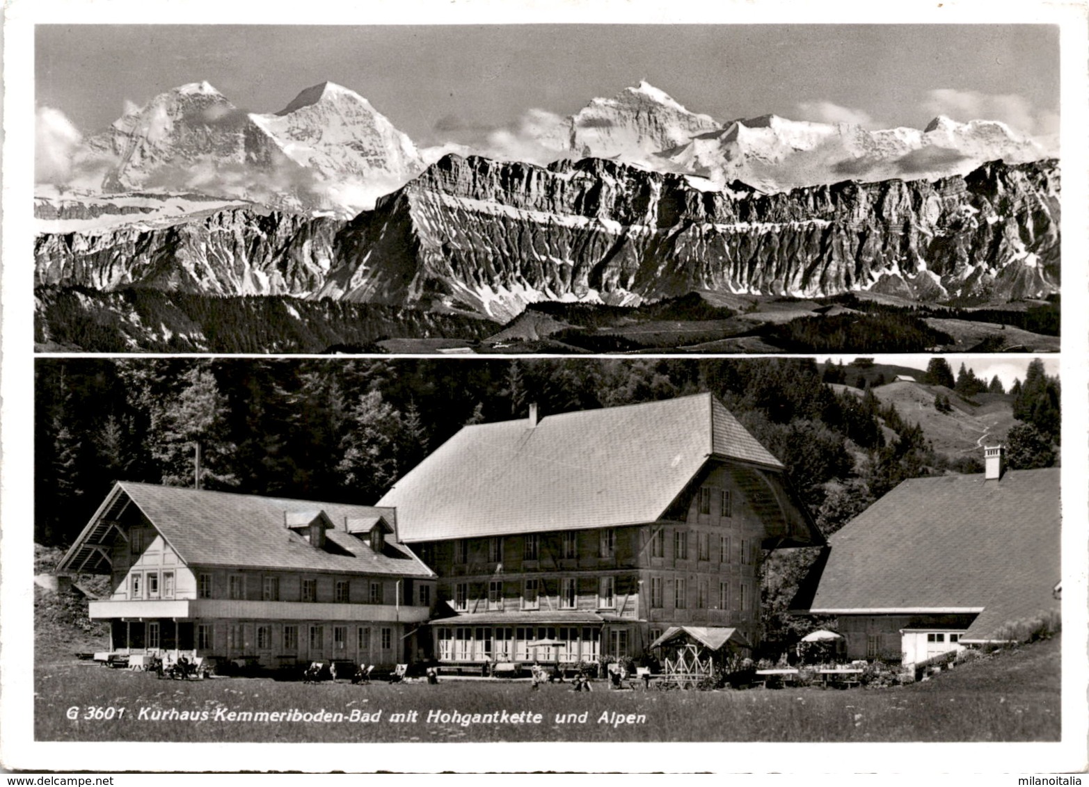 Kurhaus Kemmeriboden-Bad, Schangnau - 2 Bilder (3601) * 30. 8. 1958 - Schangnau