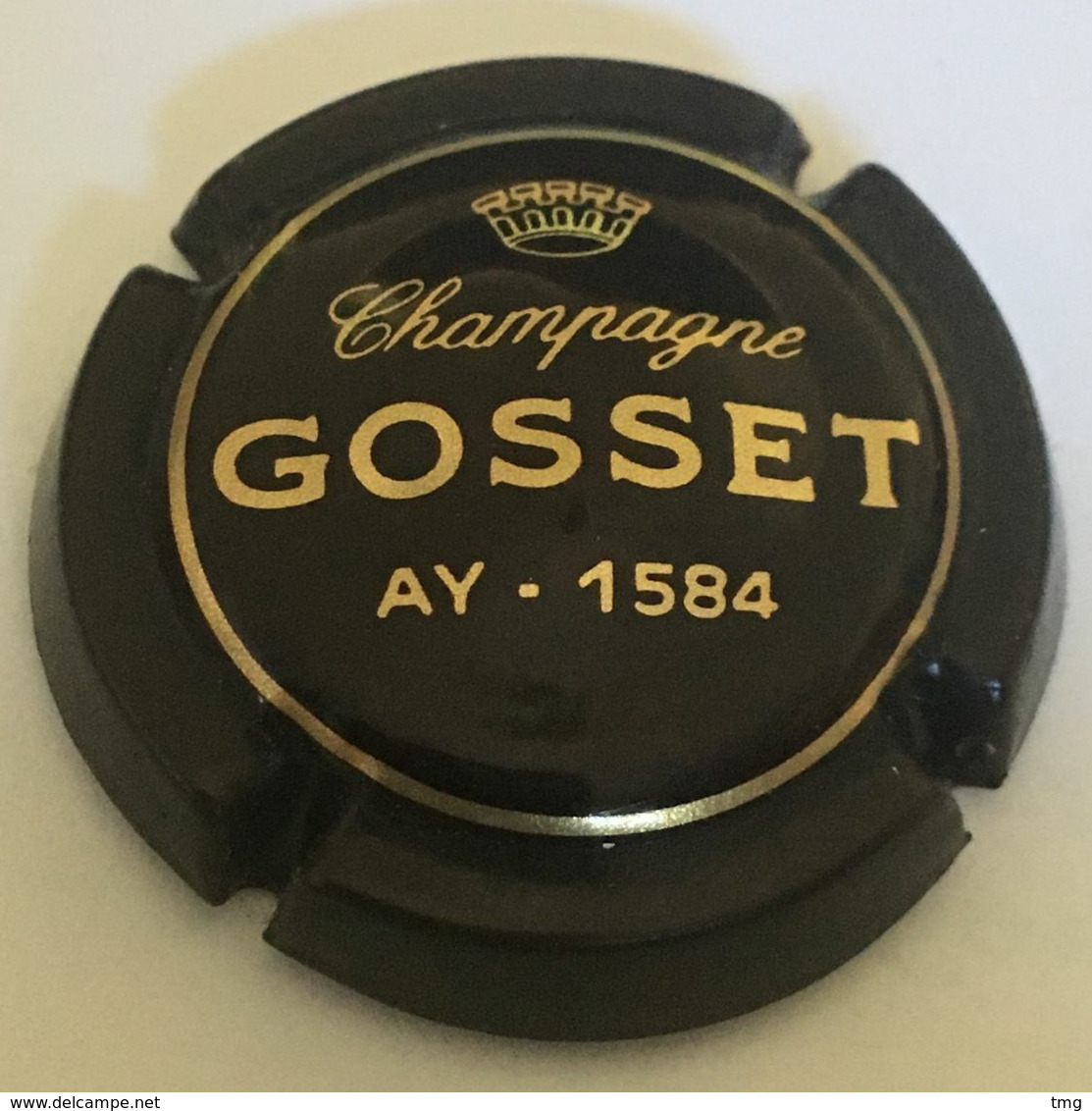 21 - Gosset, Nom Horizontal, Marron écriture Or, Ay - 1584 (côte 5 Euros) - Gosset