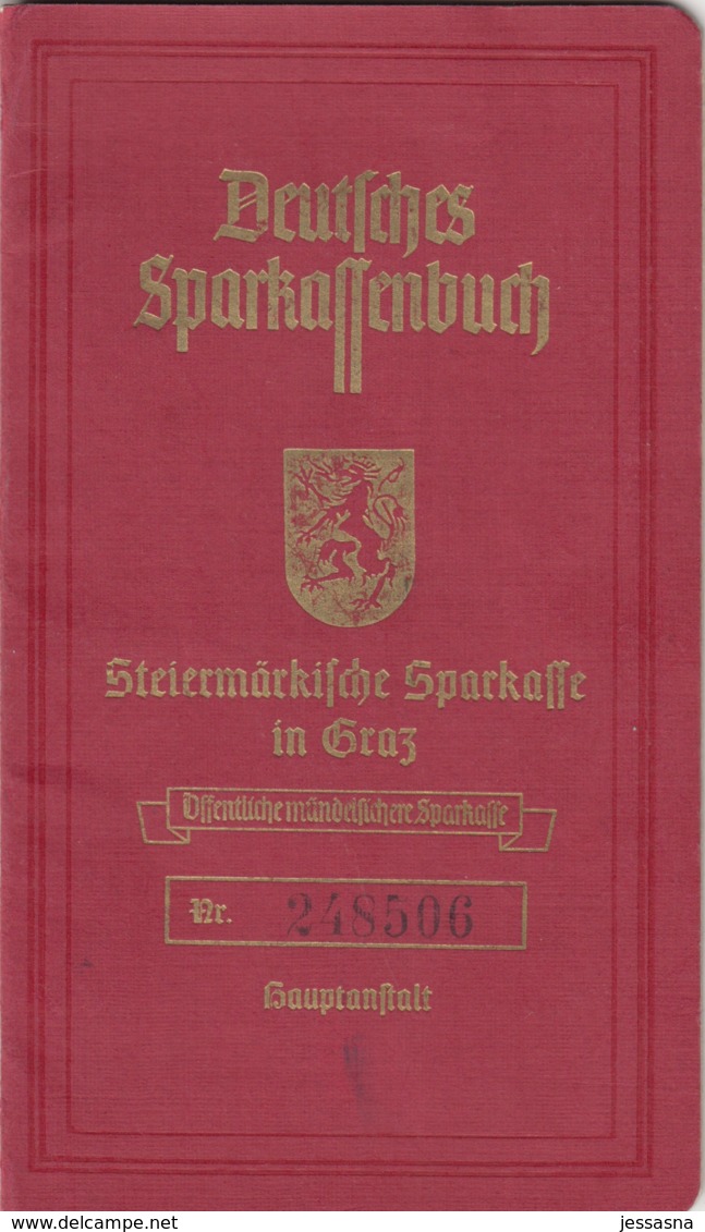 Steiermark - Sparkasse In Graz - Deutsches Sparkassenbuch - 1940 - Historische Dokumente