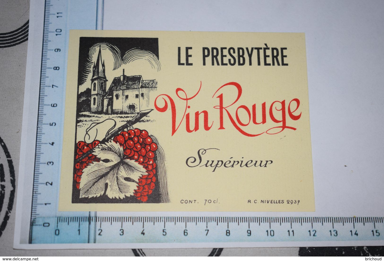 Le Presbytère Vin Rouge Supérieur Nivelle 70 Cl - Religious