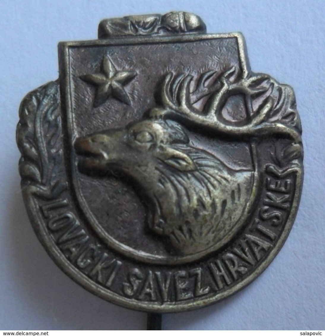 HRVATSKI LOVACKI SAVEZ, CROATIAN Hunting Association DEER   PINS BADGES P4/5 - Autres & Non Classés