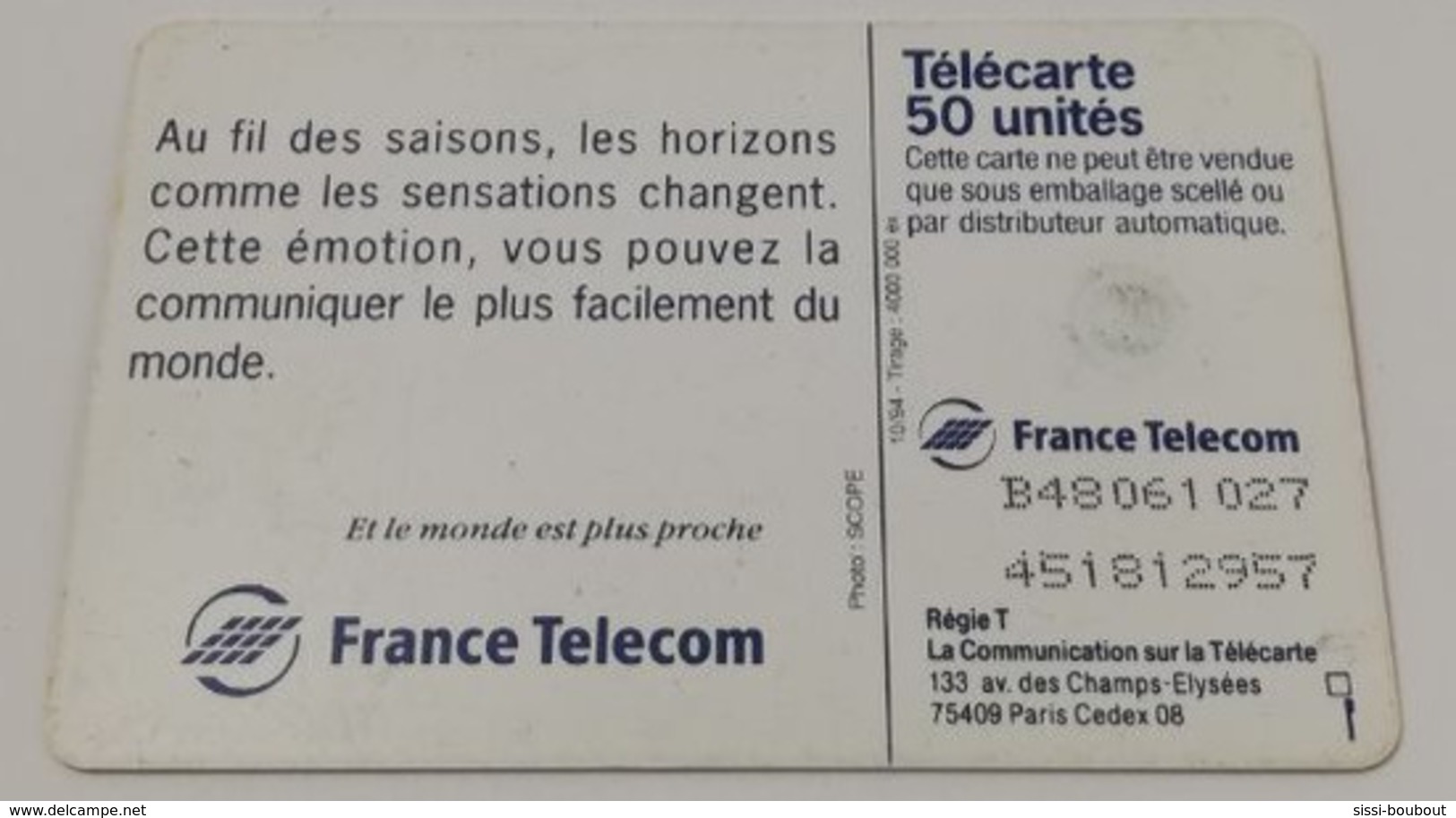 Télécarte - Au Fil Des Saisons - Seizoenen