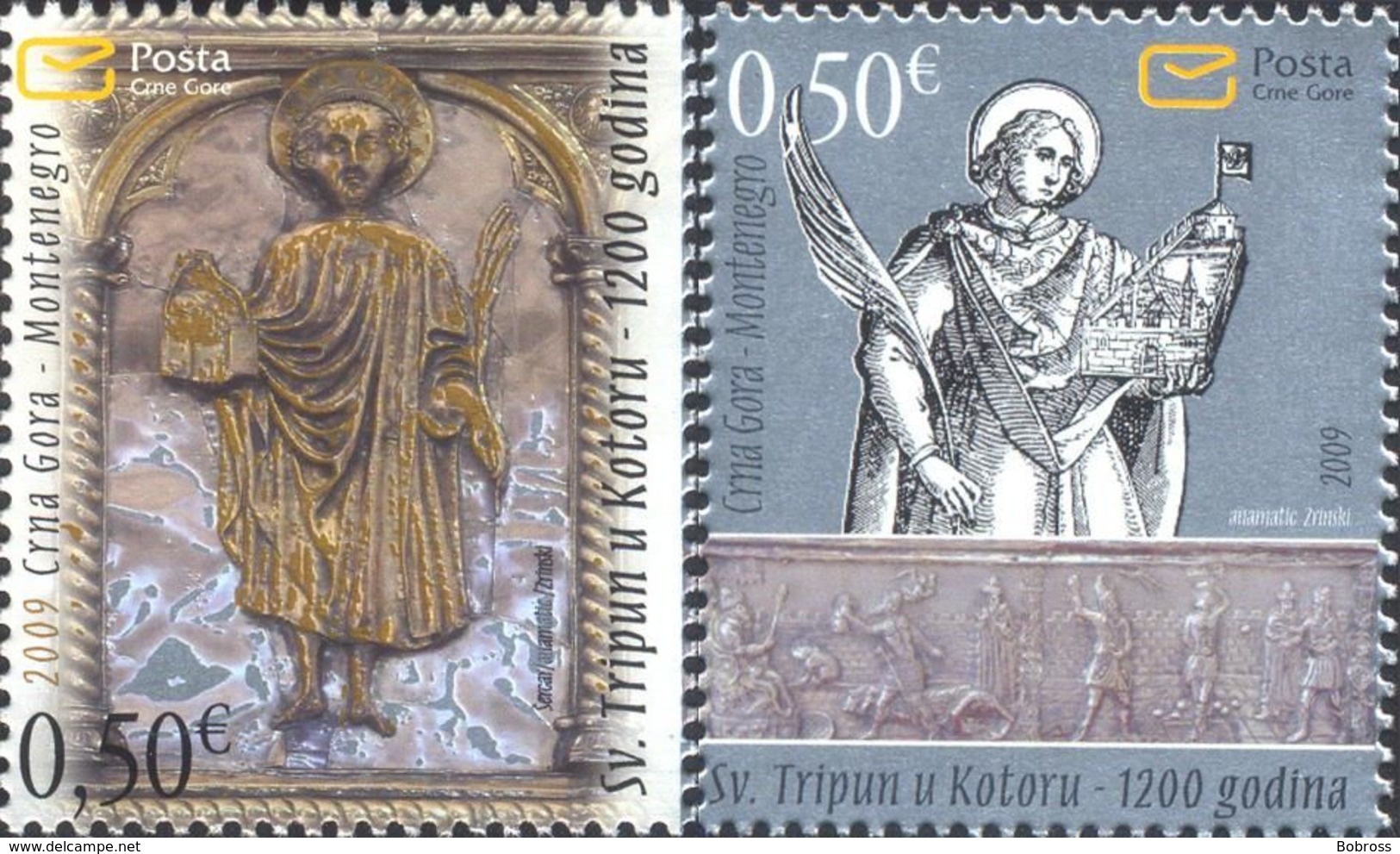 2009 The 1200th Anniversary Of St.Tripun Cathedral In Kotor, Montenegro, MNH - Montenegro