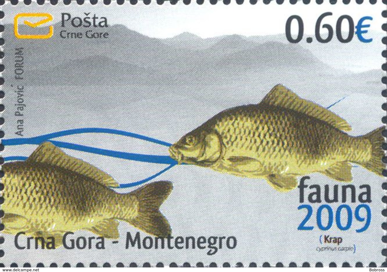 2009, Fish, Fauna, Montenegro, MNH - Montenegro