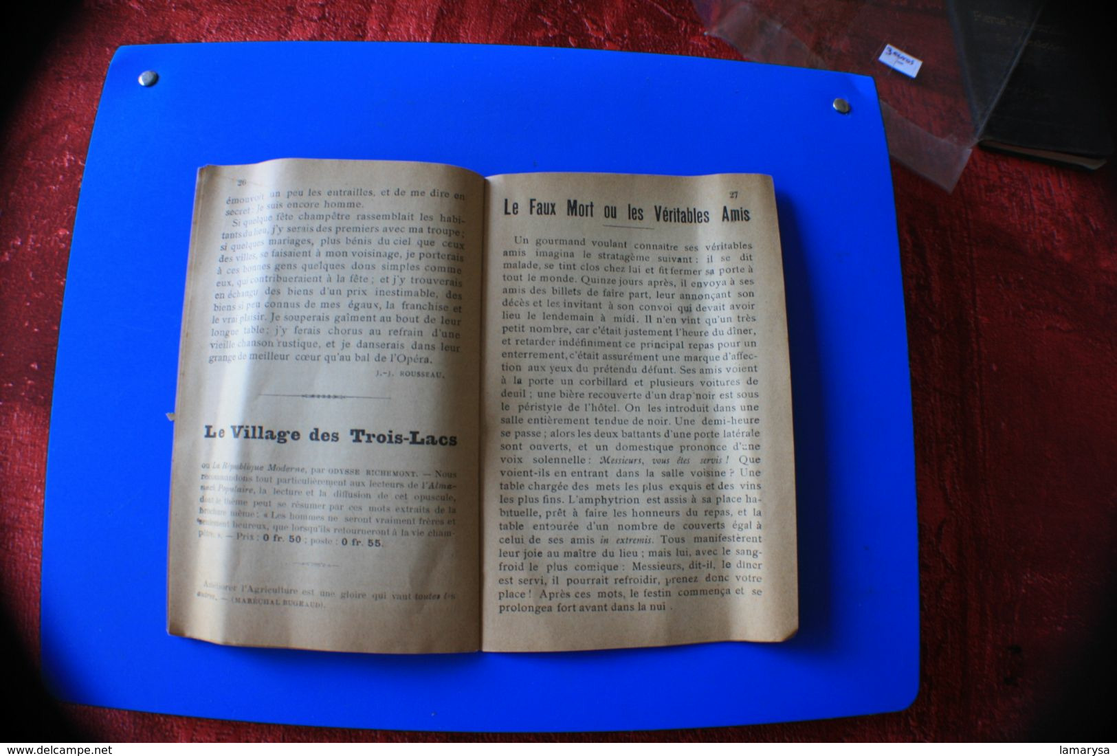 1900 ALMANACH POPULAIRE  PAIX TRAVAIL LIBERTÉ-CALENDRIER-CAMPAGNES VILLES-LOU RELICIARI-CONSÉQUENCES GUERRE 1870-ARLES