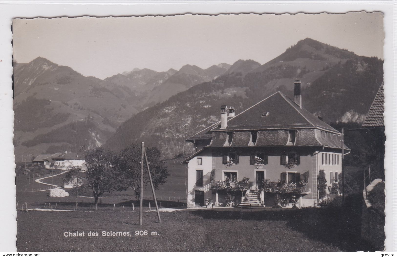 Les Sciernes D'Albeuve,  Chalet Des Sciernes. Carte-photo - Albeuve