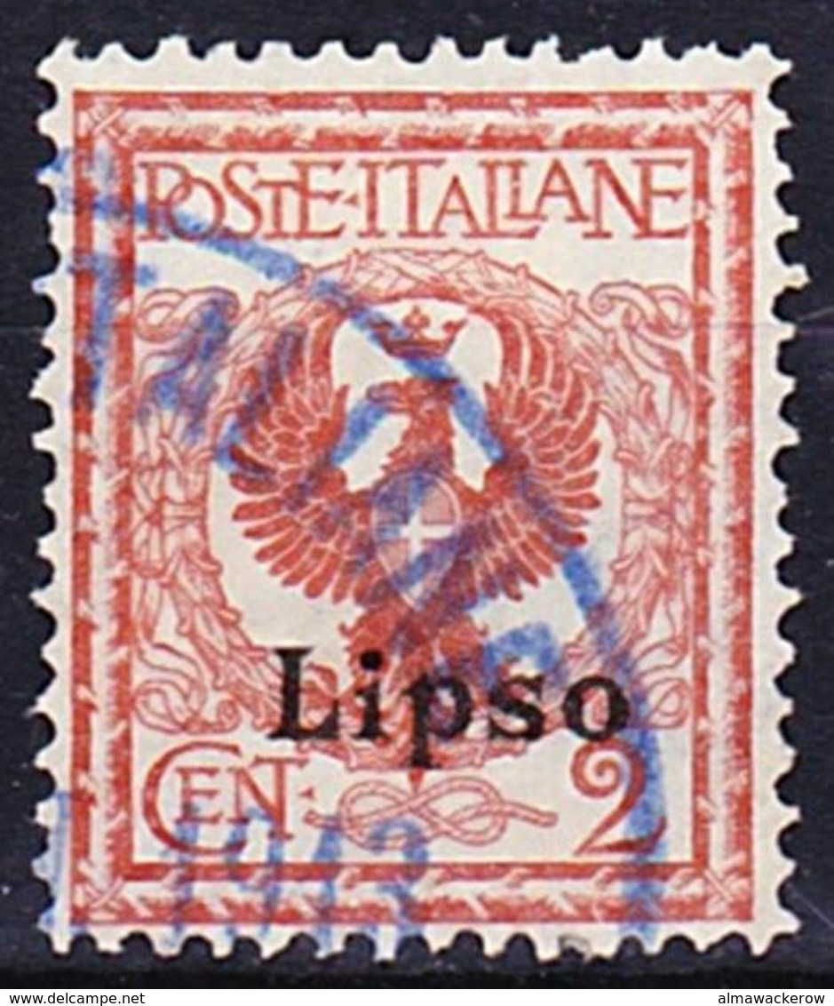 Egeo (Lipso) 1912 Mi 3VI, Sassone 1 Used O - Egée (Lipso)