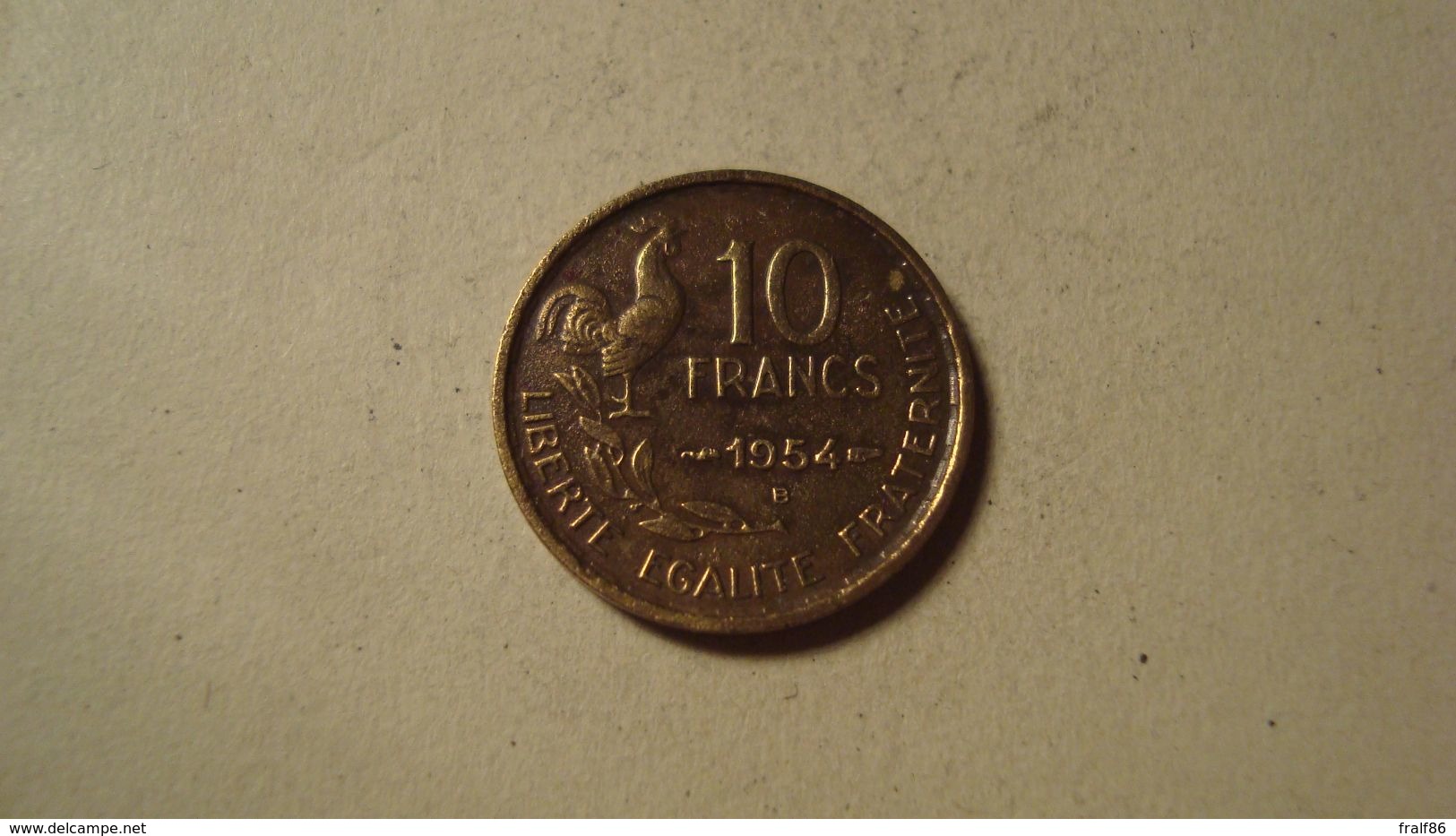 MONNAIE FRANCE 10 FRANCS GUIRAUD 1954 B - Otros & Sin Clasificación