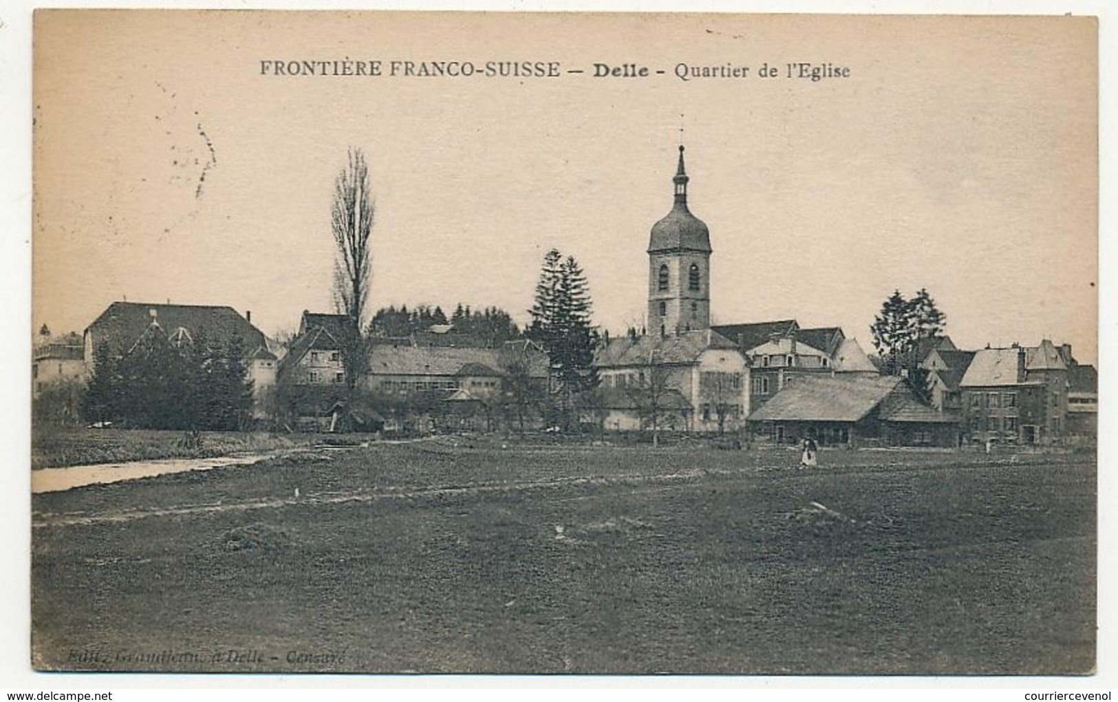 CPA - DELLE (Terr. Belfort) - Quartier De L'Eglise - Autres & Non Classés