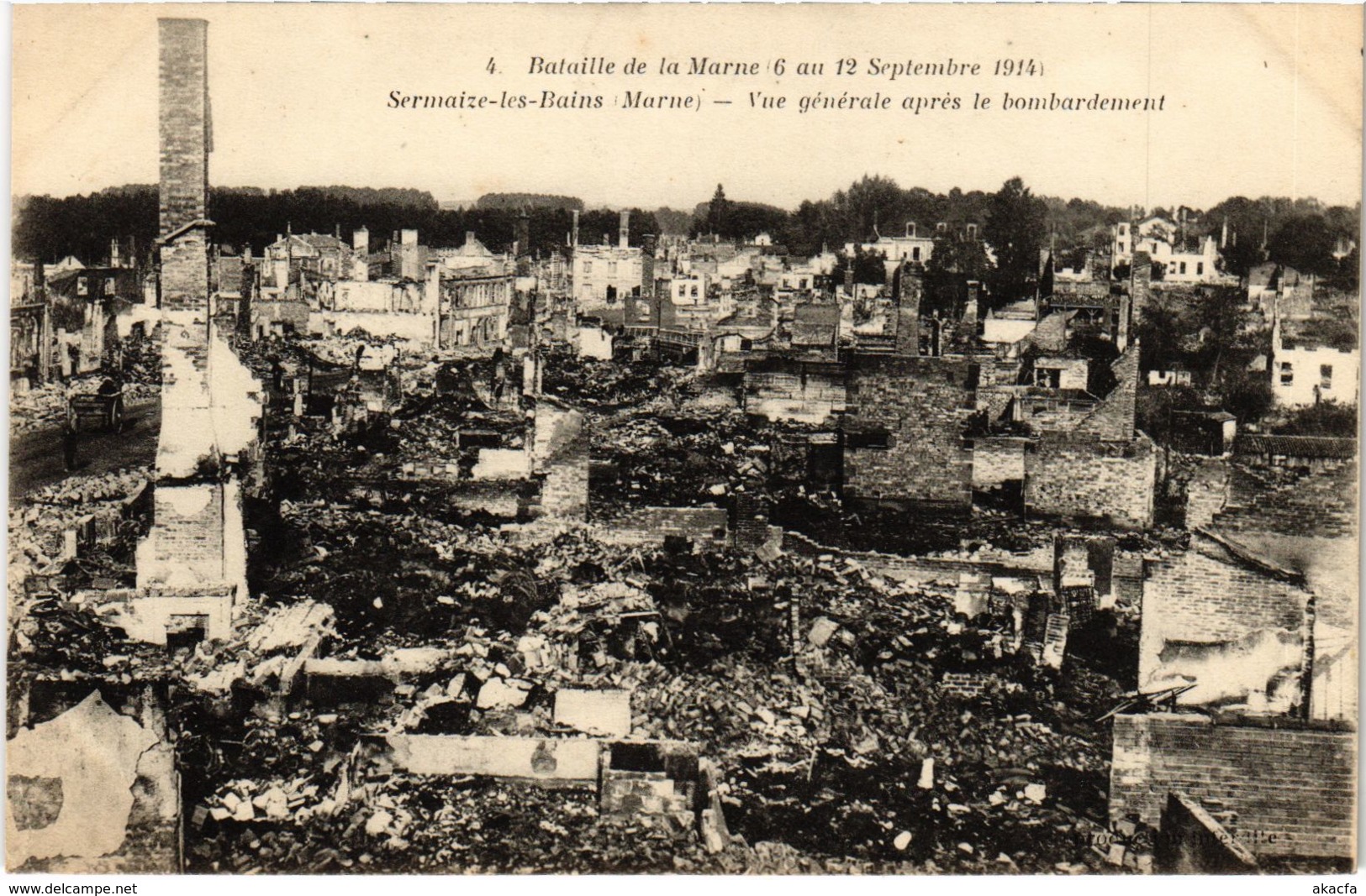 CPA Militaire - SERMAIZE-les-BAINS - Vue Générale Apres (91720) - Sermaize-les-Bains