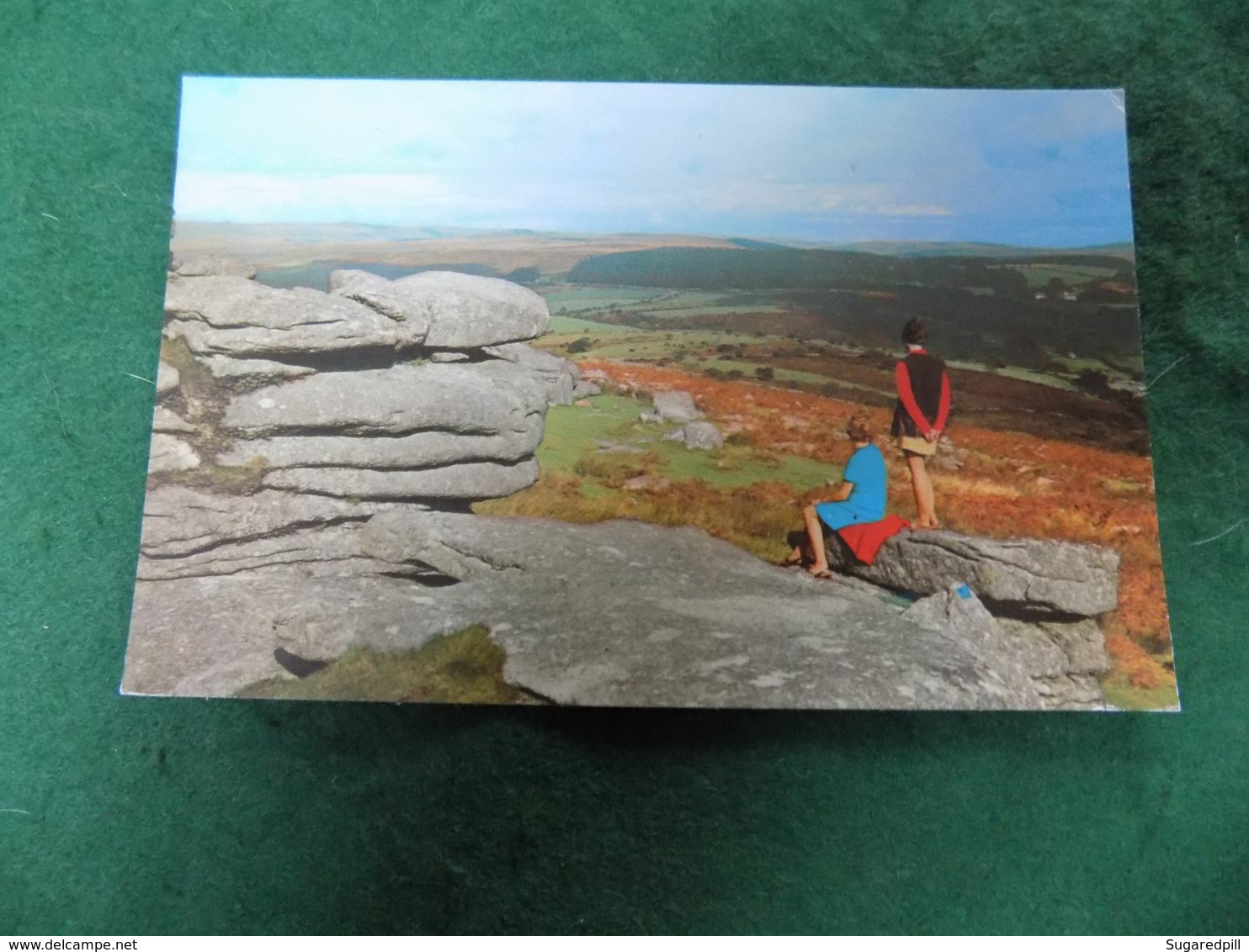 VINTAGE UK SOUTH DEVON: DARTMOOR From Comberstone Tor Colour - Altri & Non Classificati