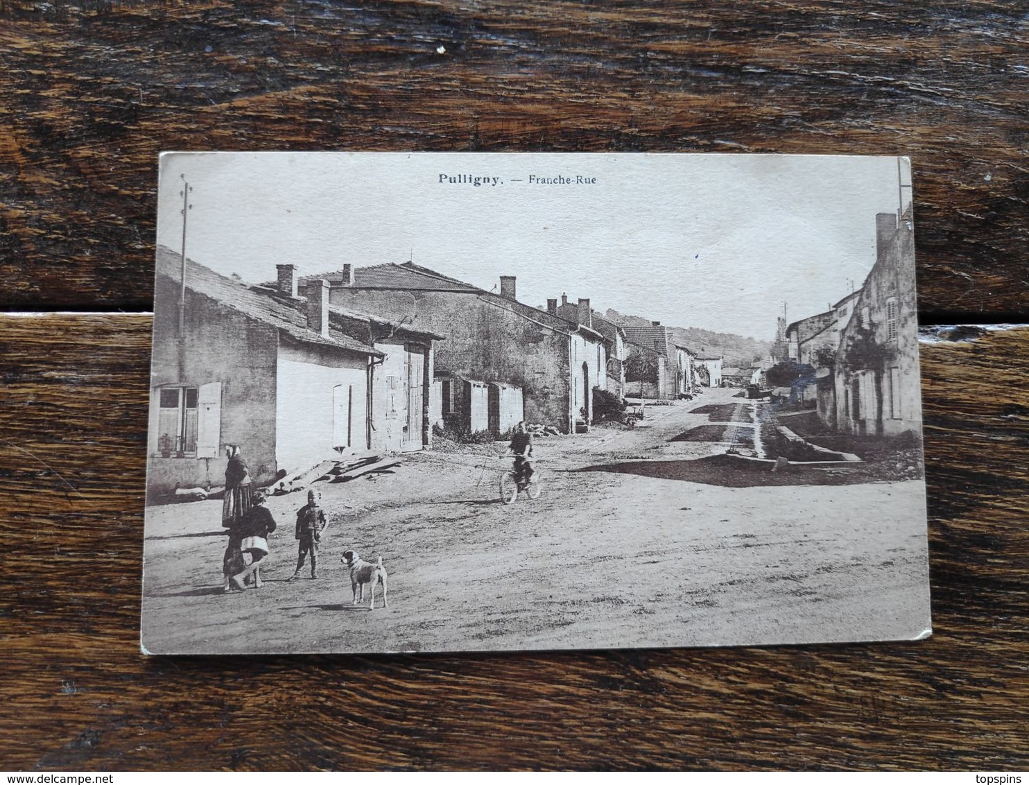 LACROIX CARTE POSTALE CP ANIMEE DEBUT 20E PULLIGNY FRANCHE RUE BE - Sonstige & Ohne Zuordnung