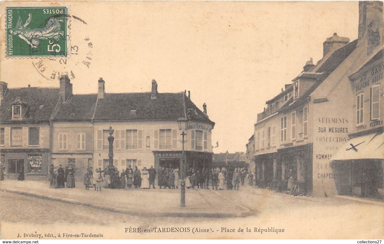 02-FERE-EN-TARDENOIS-PLACE DE LA REPUBLIQUE - Fere En Tardenois