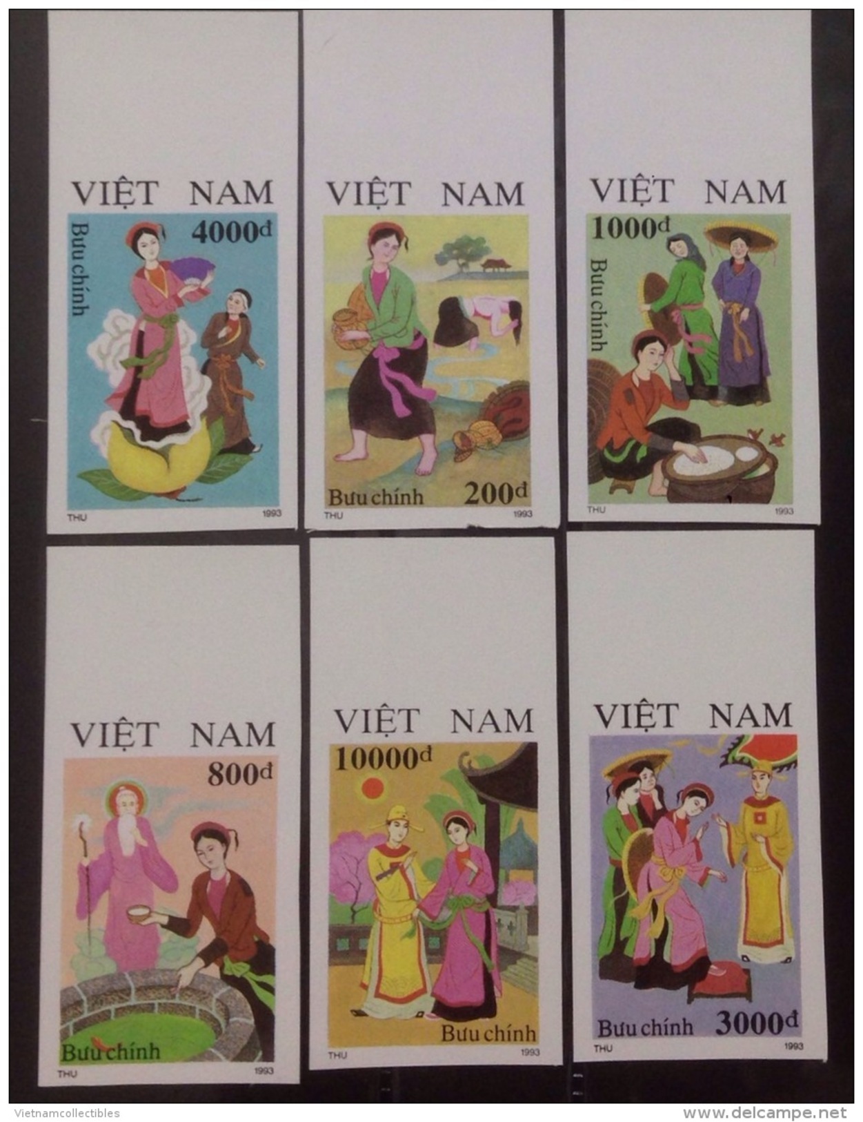 Vietnam Viet Nam MNH Imperf Stamps 1993 : Tam Cam - Vietnamese Legend / Costume (Ms658) - Vietnam