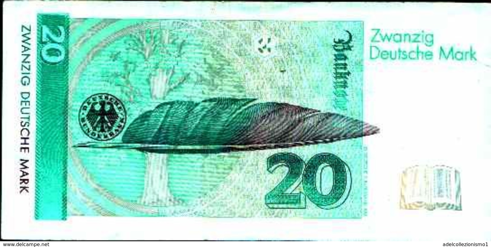 20147) Germania 20 Marchi 1993 BB+++ VF  -banconota Non Trattata.vedi Foto- - 20 Deutsche Mark